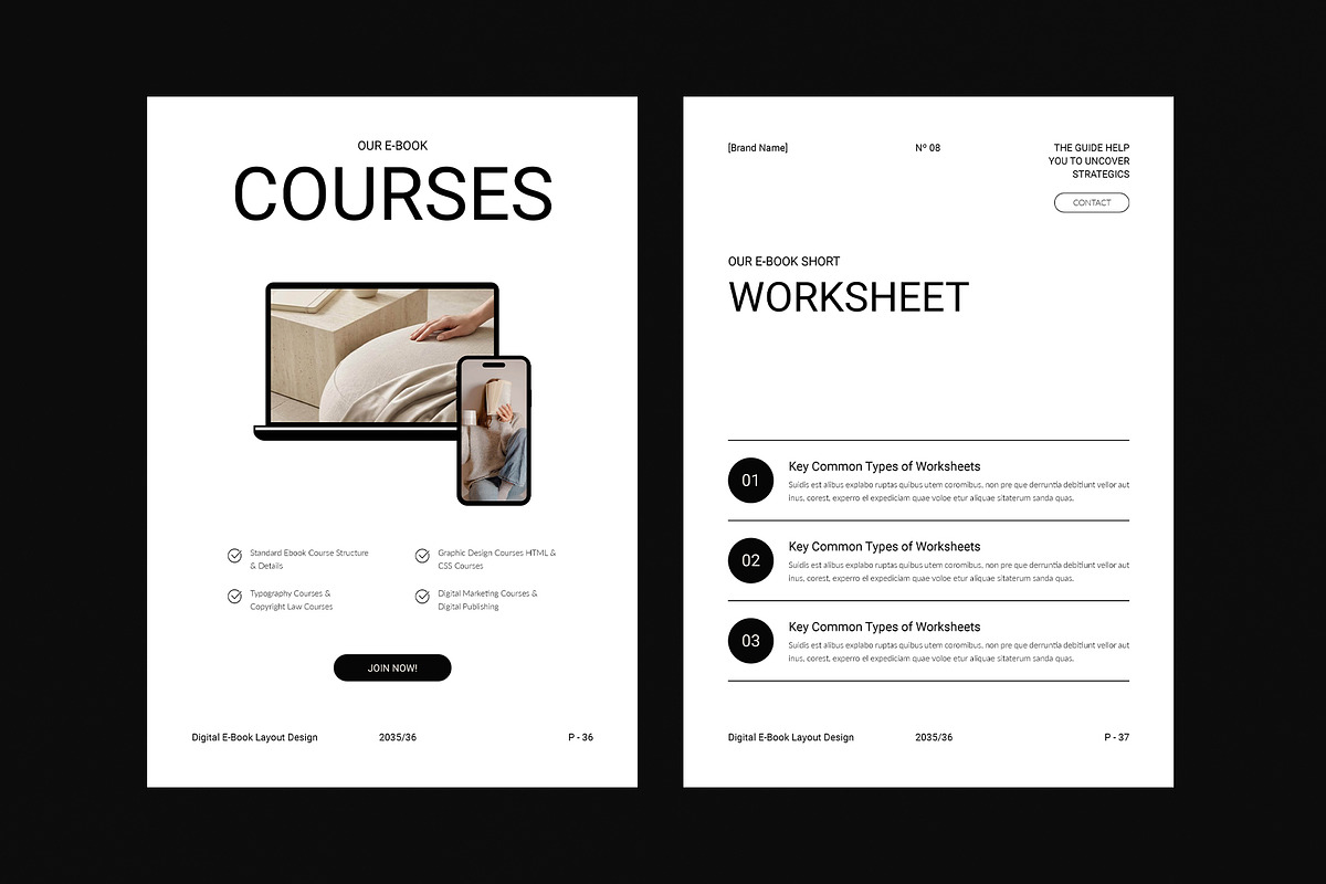 Digital E-Book Layout Design | Canva, a Magazine Template by DesignCrest (Photo 11 of 19)