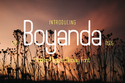 Boyanda - Modern Organic Display, a Sans Serif Font by idealistudio (Thumbnail 1 of 7)
