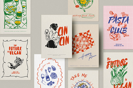 Food Print Poster Collection P.3, an Object Graphic by DesignThatMatters