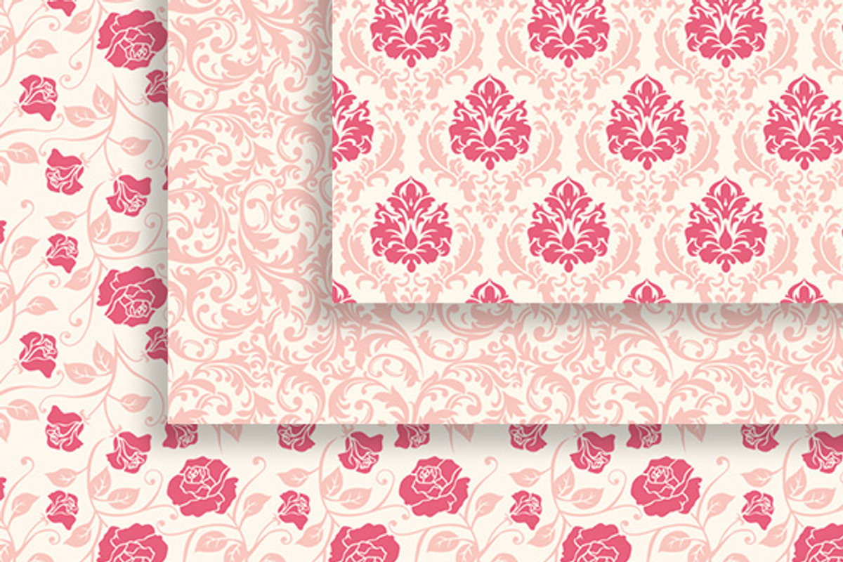 18 Versailles style papers + frames, a Pattern Graphic by CLIPART GARDEN (Photo 3 of 5)