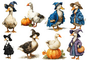 Goose Halloween Clipart, an Illustration by Designworld (Thumbnail 2 of 5)