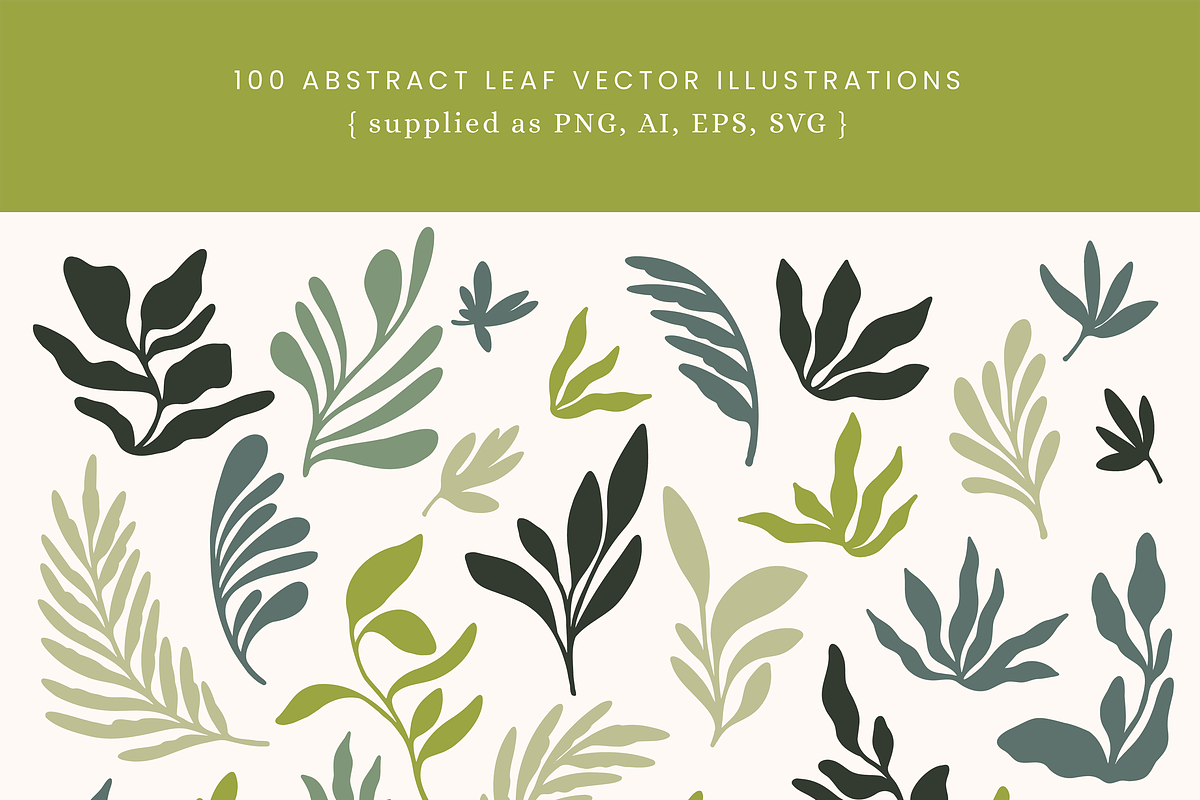 Abstract Leaf Vectors, an Object Graphic by Emma Webb Studio (Photo 5 of 6)