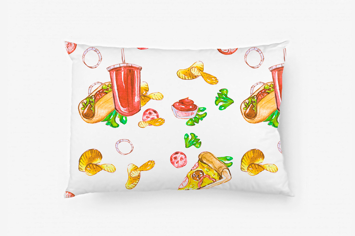 Watercolor Fast Food, a Food Illustration by Anna Faun (Photo 3 of 3)