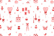 Coquette card templates + patterns, a Card Template by Viaireshop (Thumbnail 9 of 9)