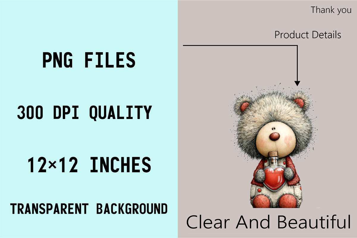 Whimsical Easter Teddy Bear Clipart, an Illustration by SVGArt (Photo 5 of 7)