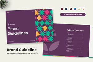 Mental Health Brand Guideline, a Branding & Logo Template by twinstd