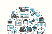 News and Media Concepts, a Technology Illustration by TAlex (Thumbnail 4 of 6)