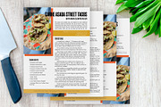 Color Block Printable Recipe Bundle, a Flyer Template by Helen Thompson Design (Thumbnail 1 of 6)