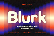 Blurk – Ultra Modern Font, a Sans Serif Font by Drizy (Thumbnail 1 of 10)
