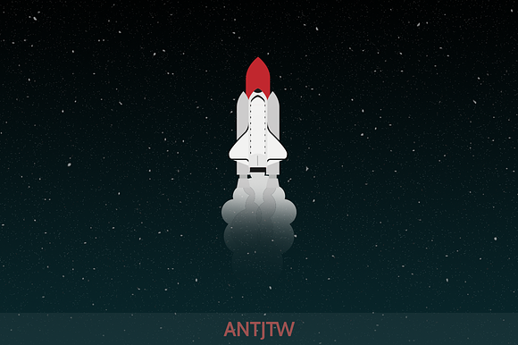 Vector Illustrations: Rocket preview 2