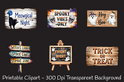 Halloween Wooden Board Sublimation, an Illustration by RobertsArt (Thumbnail 3 of 7)