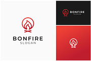 Bonfire Firewood Fireplace Logo, a Branding & Logo Template by ika trisiana (Thumbnail 1 of 2)