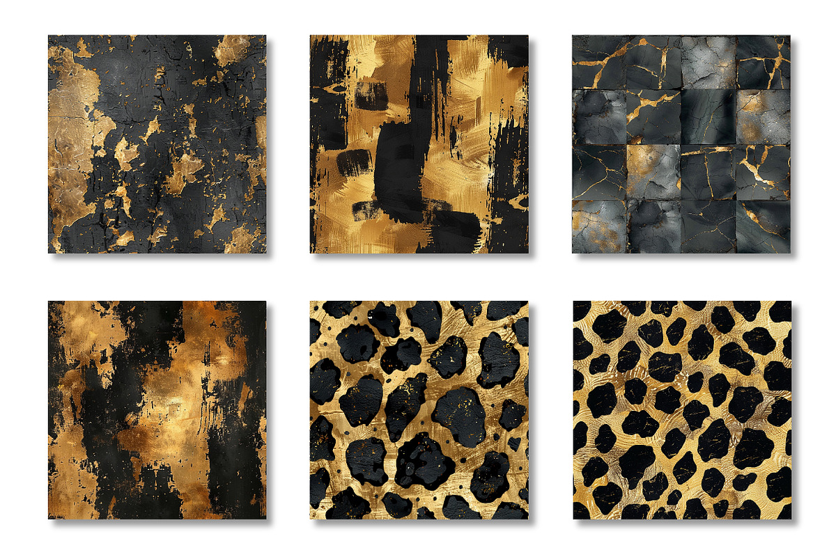 Gold Glam Seamless Velvet Pattern, a Pattern Graphic by Canvas Craft (Photo 3 of 9)