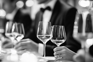 People holding wine glasses, a Food & Drink Photo by MistyDay