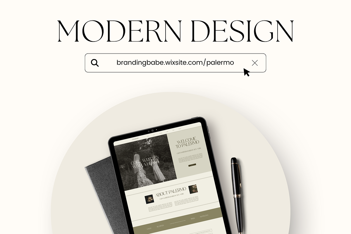 Wix Website Template Small Business, a Wix Template by Branding Babe Co. (Photo 7 of 10)