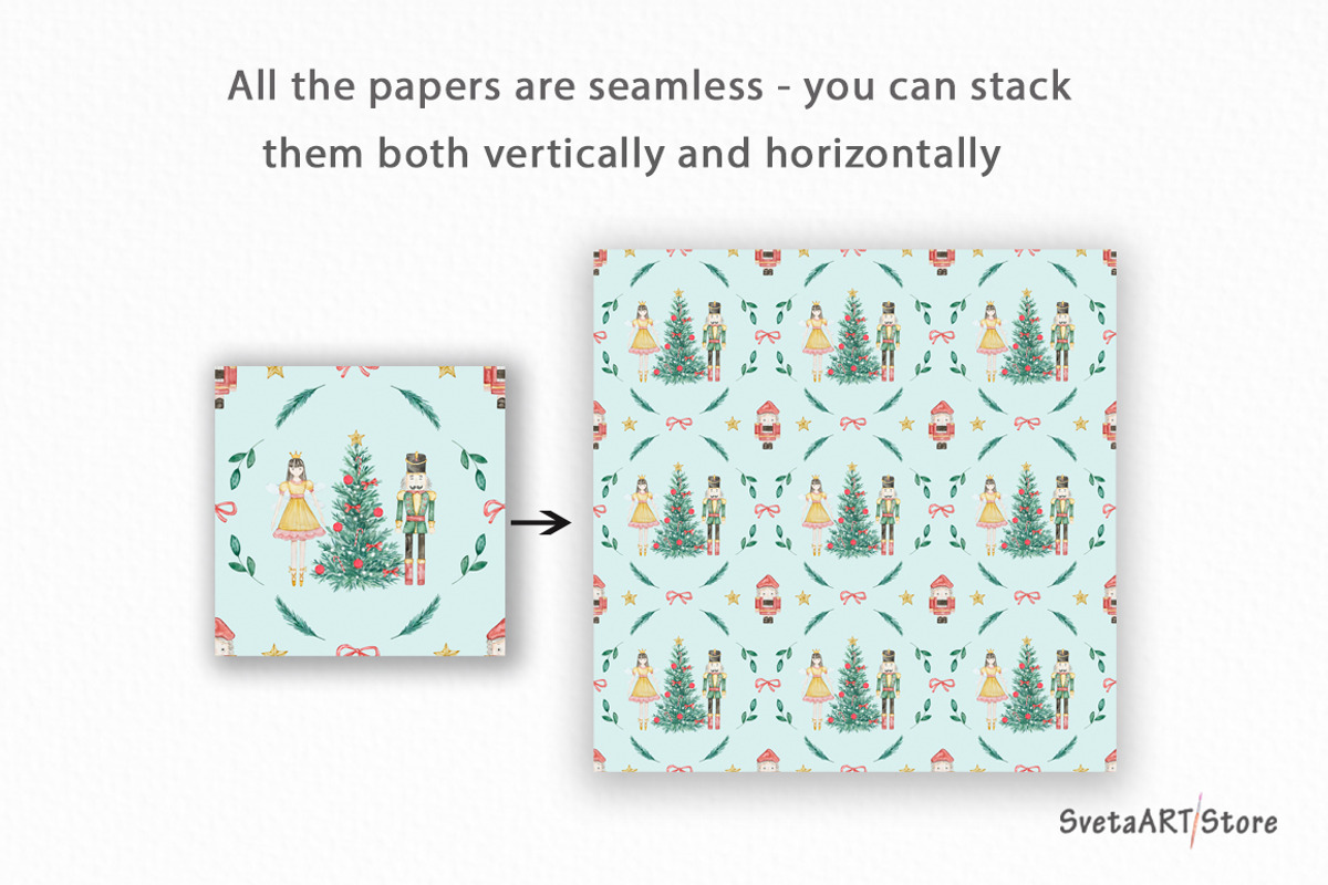 Christmas Nutcracker Pattern, a Pattern Graphic by SvetaArtStore (Photo 5 of 6)