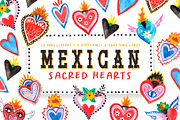 Mexican Hearts Hand-painted, an Object Illustration by Laura Camoe (Thumbnail 1 of 7)