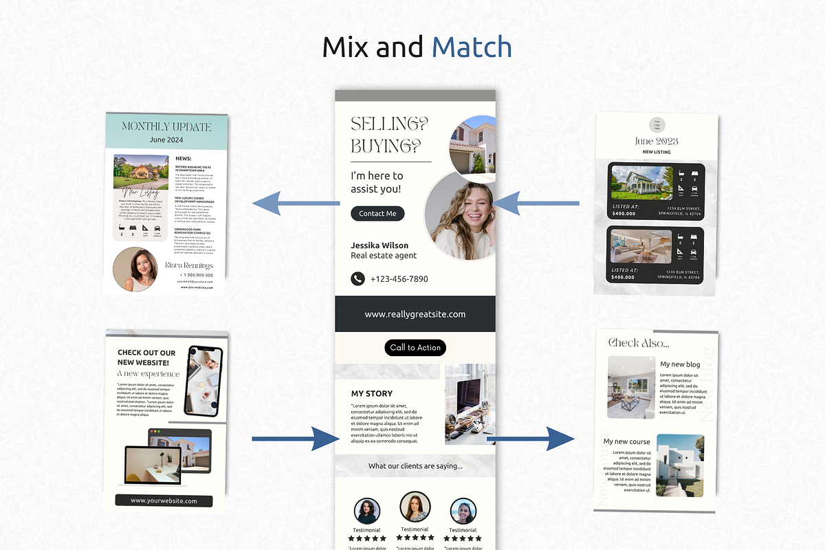 Real Estate Newsletter Template Pack, an Email Template by PittaFinePrint (Photo 7 of 10)