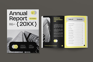 Business Annual Report Book, a Print Template by graphicook