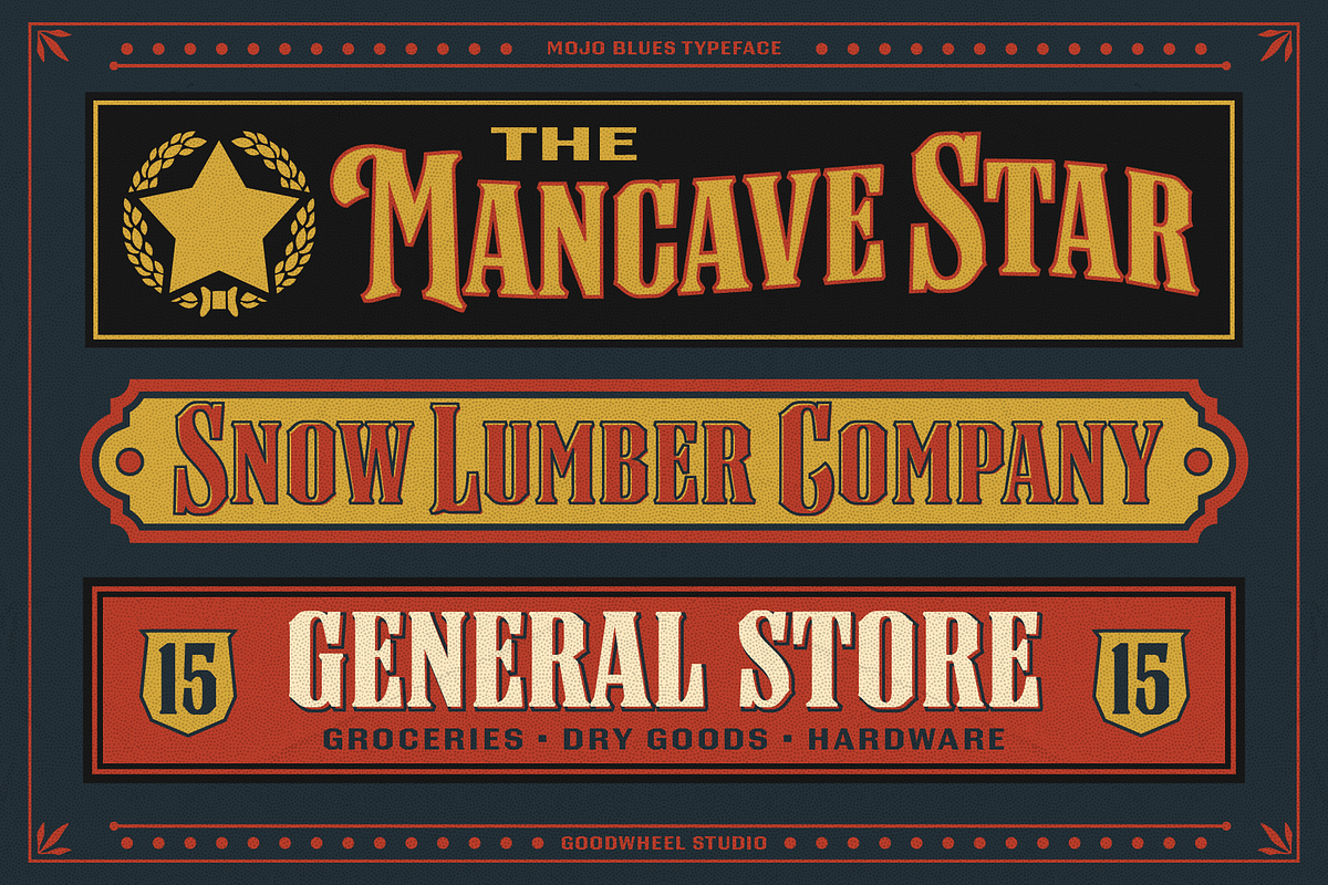 Mojo Blues, a Font by Goodwheel Studio (Photo 4 of 9)
