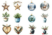 Boho Christmas clipart, an Illustration by Designworld (Thumbnail 3 of 6)