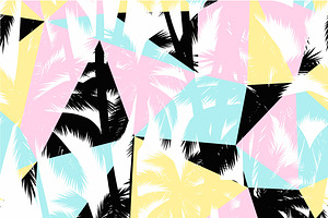 Surf Wave. 6 Seamless Patterns.