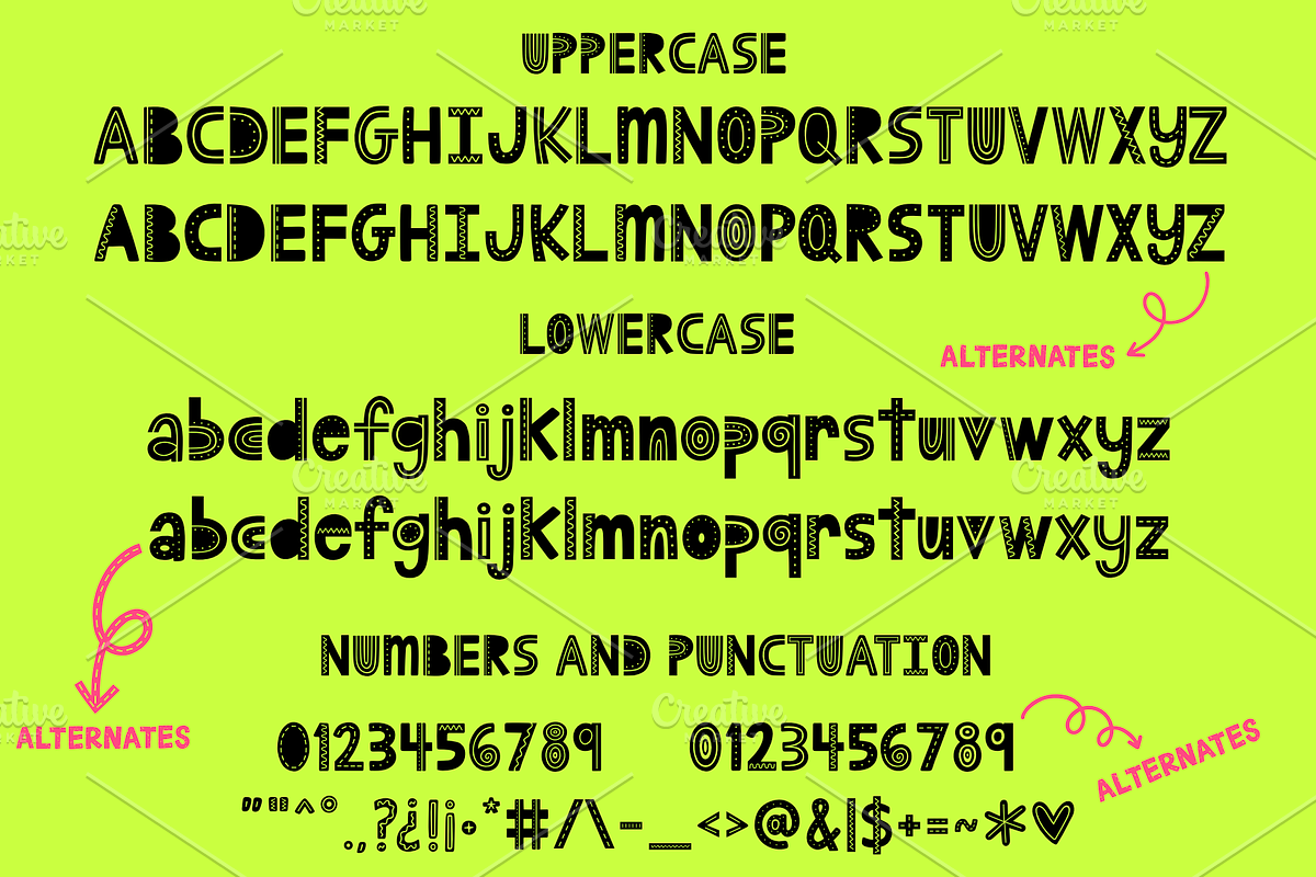 Zoomies Font Duo With Doodles, a Symbol Font by AlwaysBeColoring (Photo 2 of 11)
