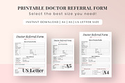 Printable Doctor Referral Form, a Print Template by Snapybiz (Thumbnail 2 of 8)