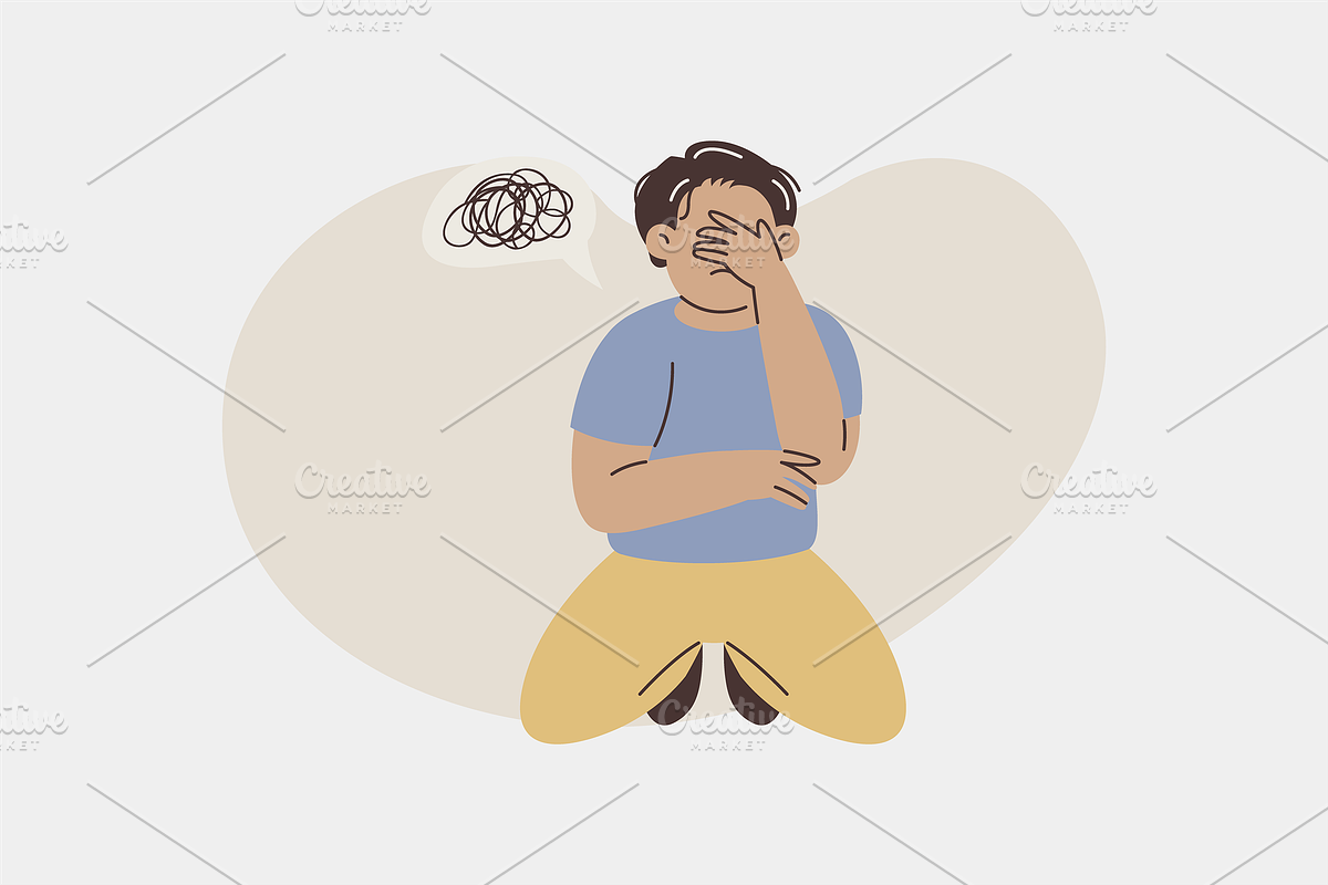 Mental Illness Illustration, an Object Graphic by Jump Studio (Photo 11 of 12)