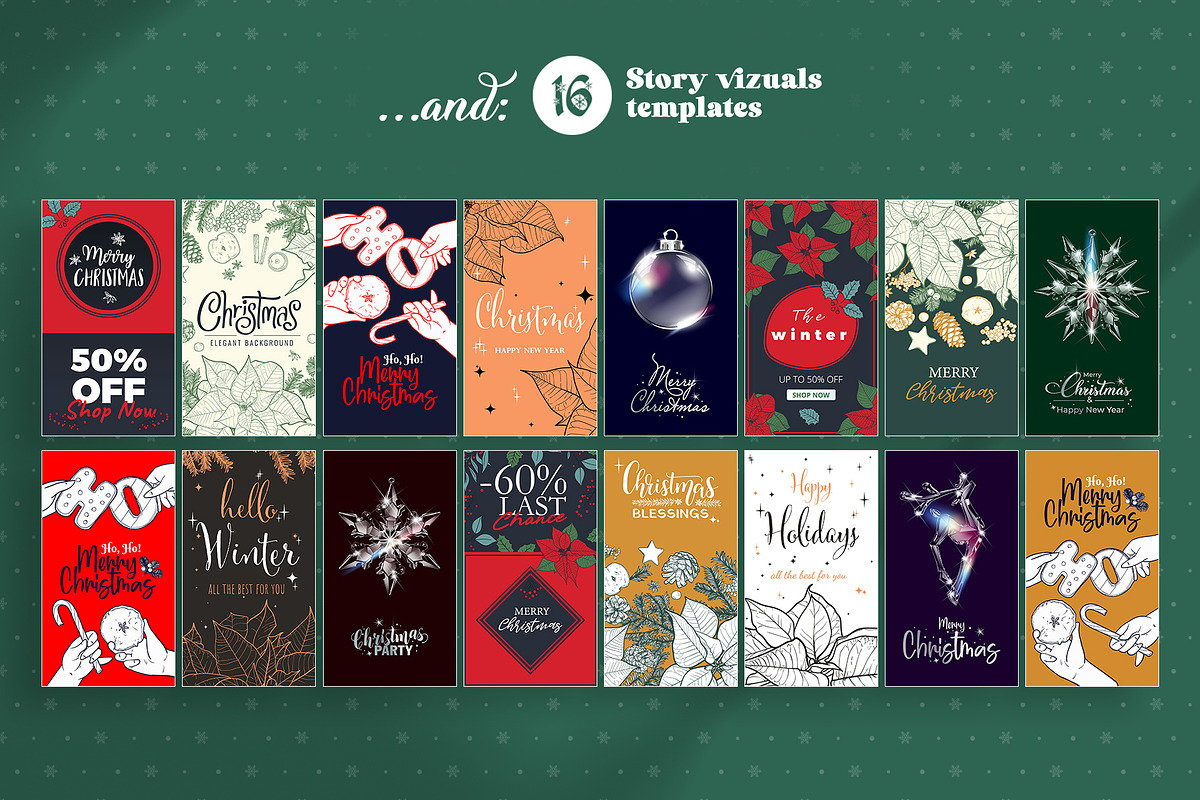 Christmas social media templates, a Social Media Template by MuzaInspires (Photo 2 of 3)