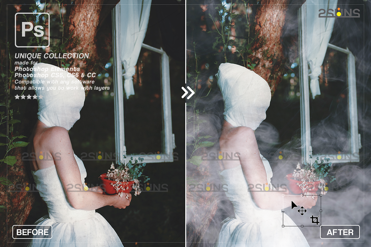 White smoke photo overlay, Fog, an Object Graphic by 2SUNS (Photo 3 of 9)