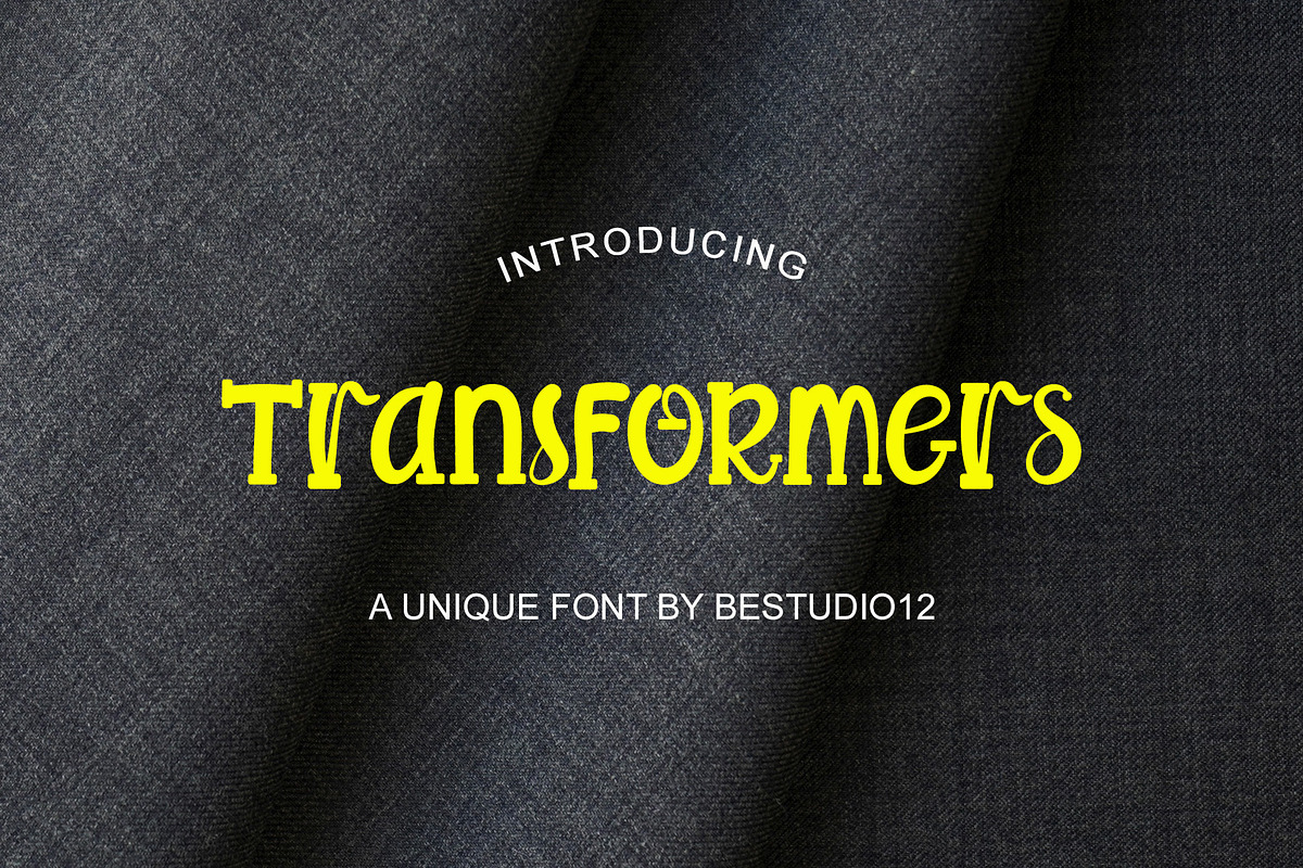 Transformers - Cartoon Font, a Sans Serif Font by Bercreative (Photo 1 of 5)