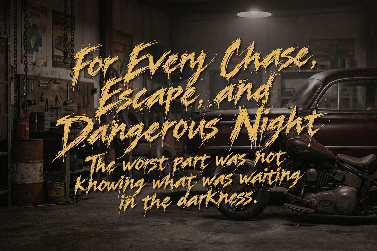 Huntwakes Midnight Slash Grunge font, a Handwritten Font by HypeWorksCo (Photo 8 of 15)