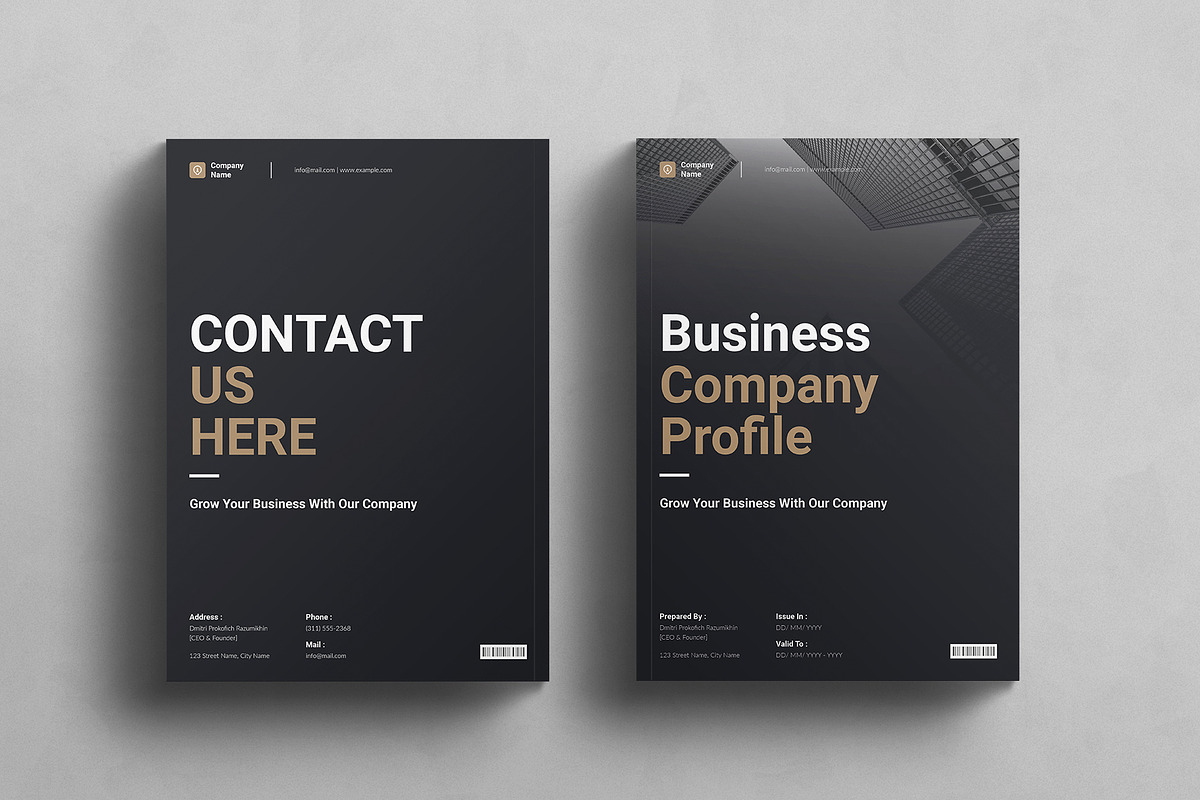 Business Company Profile Template, a Brochure Template by E-Type (Photo 8 of 8)