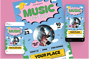 Music Fest Flyer Set, a Flyer Template by Annora Studio (Thumbnail 2 of 6)