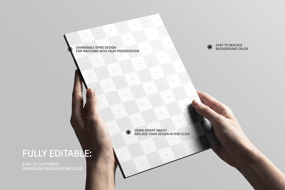 A4 Magazine Holding By Hand Mockup, a Books & Magazine Mockup by Toasin ...