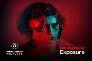 Double color exposure photo effect, a Layer Style Add-On by Pixel Gallery (Thumbnail 1 of 4)