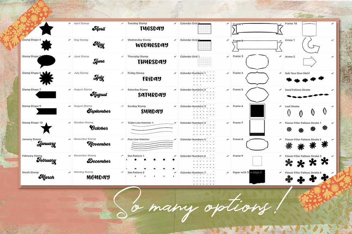 Massive Art Journalling Bundle, a Brushes & More by DeloresArt (Photo 4 of 28)