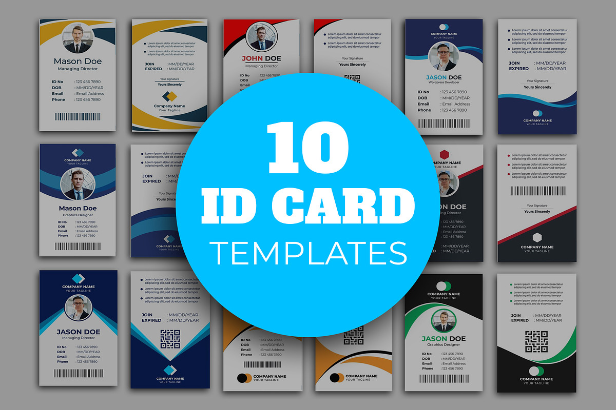 Corporate ID Card Template Bundle, a Stationery Template by nandinigraphics (Photo 1 of 3)