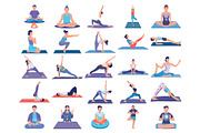 Meditation Illustration Pack, an Illustration by Vector Portal (Thumbnail 3 of 5)