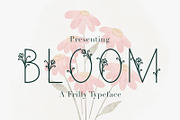 Bloom | A Delicate Decorative Font, a Font by Emalee Roth (Thumbnail 1 of 5)