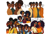 Sisterhood Clipart, an Illustration by CraftCrateShop (Thumbnail 5 of 7)