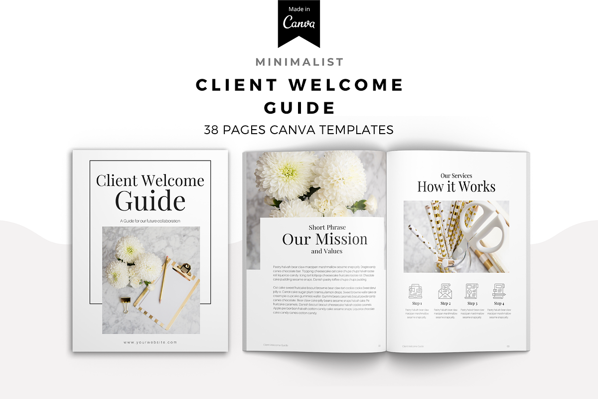 MINIMALIST Complete Template Set, a Marketing Template by The Blog Creative (Photo 4 of 10)
