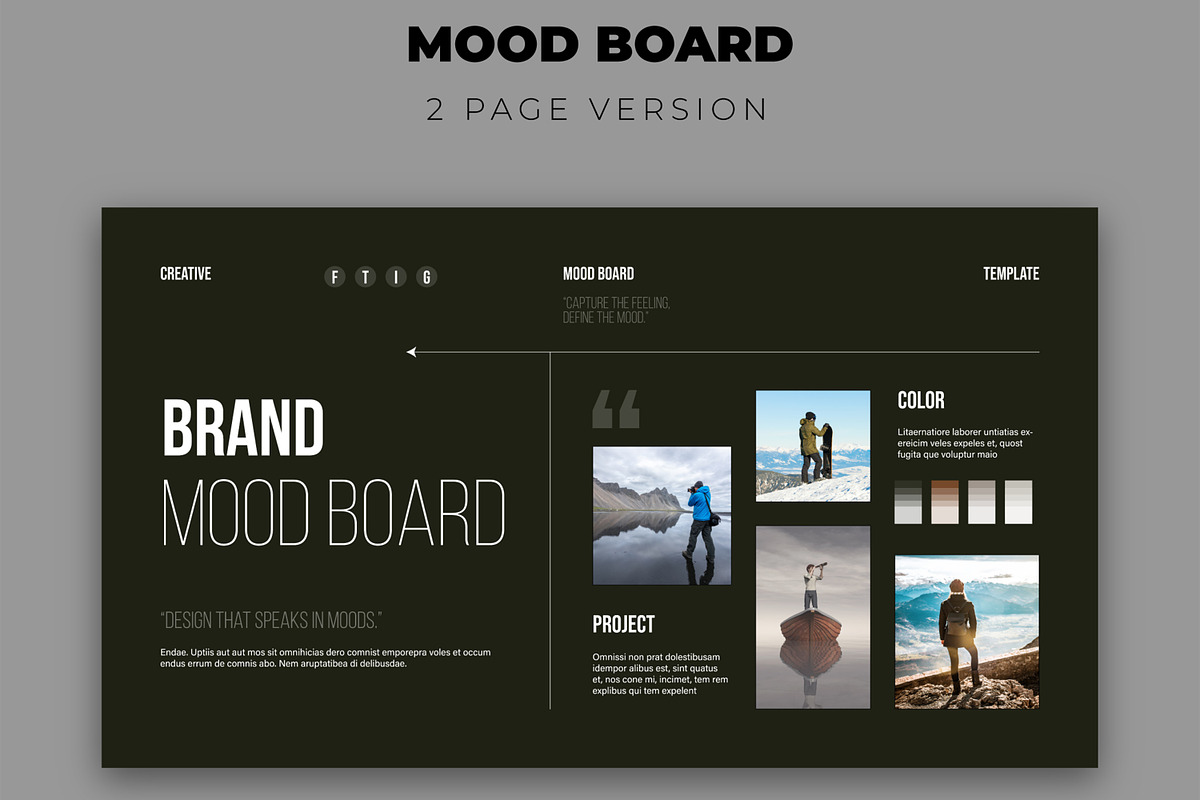 Clean and Elegant Mood Board Design preview 2
