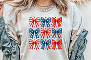 Patriotic Bows Transparent PNG Clipa, an Illustration by Sublimation Artist (Thumbnail 6 of 9)