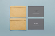 Two cards mockup with envelopes., a Print Template by mockups & photos (Thumbnail 1 of 2)