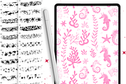 Procreate Ocean & Sea texture brush, a Brush Add-On by Revabrush (Thumbnail 4 of 5)