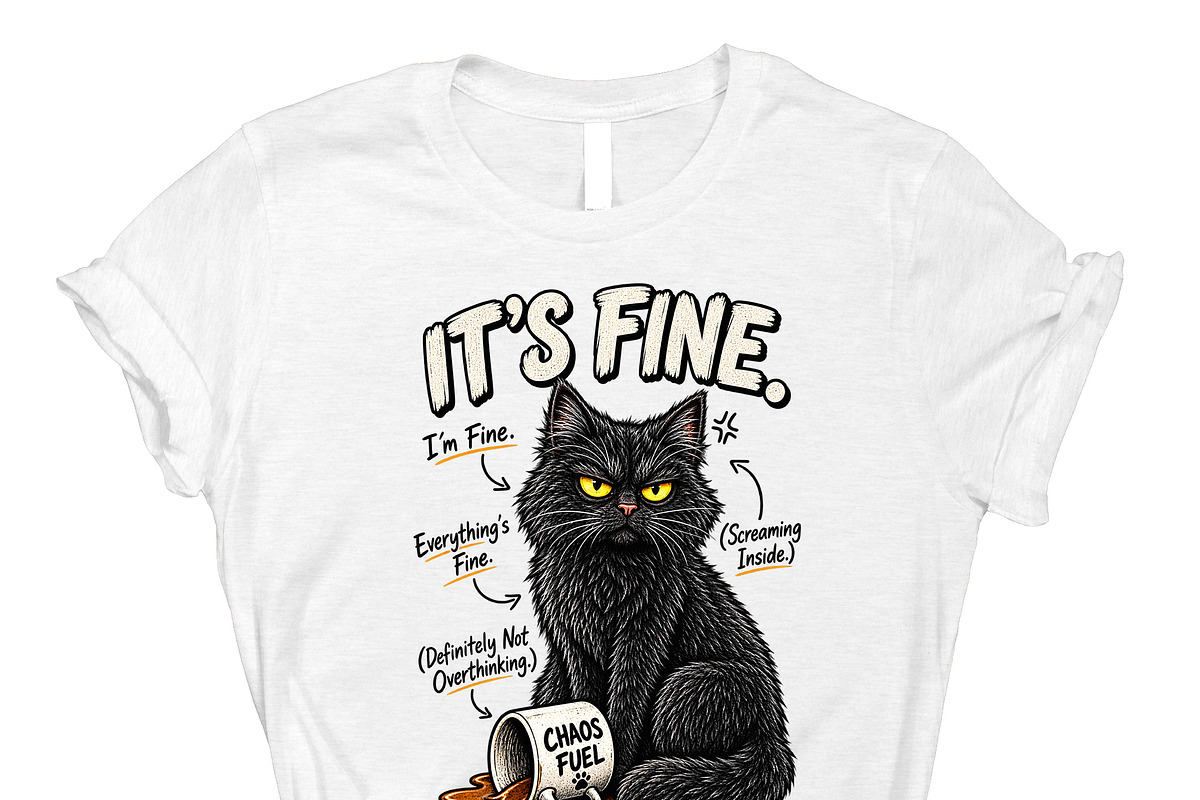 It's Fine Everything's Fine PNG, an Object Graphic by Star Graphic Design (Photo 9 of 12)