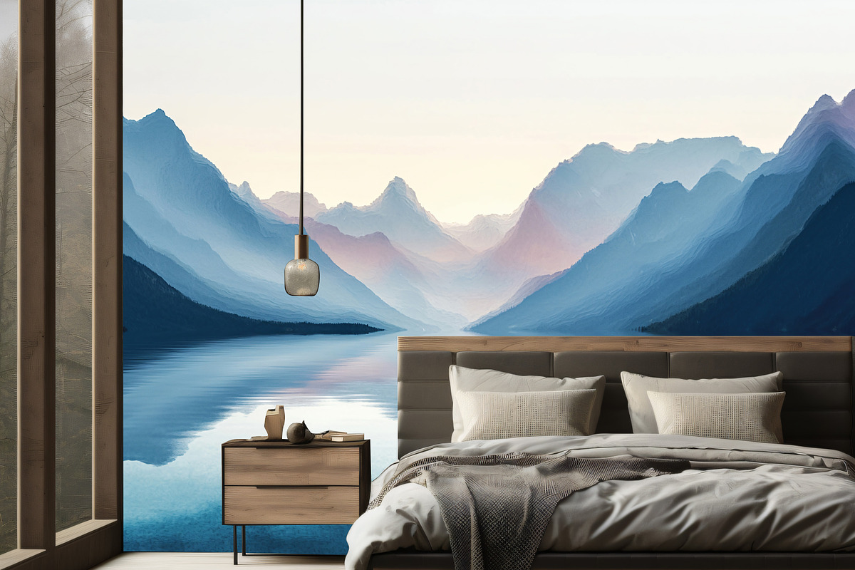 watercolor landscape painting, a Wallpaper Graphic by DamonYang's shop (Photo 3 of 8)