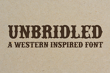 Unbridled - A Western Font